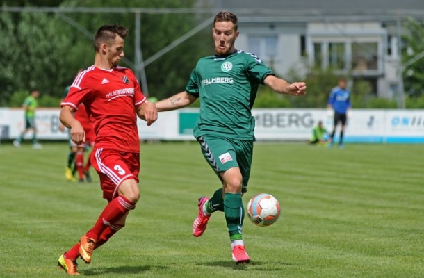 © upahl.de Nico Matern erzielte das erste Regionalligator in der Geschichte des FC Schönberg 95!